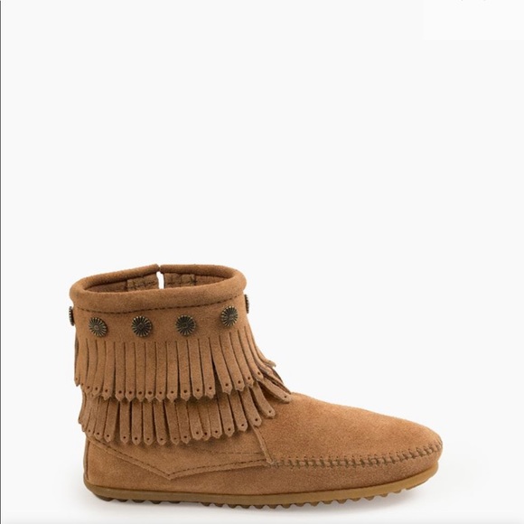 Minnetonka Double Fringe side zip bootie - Picture 1 of 6
